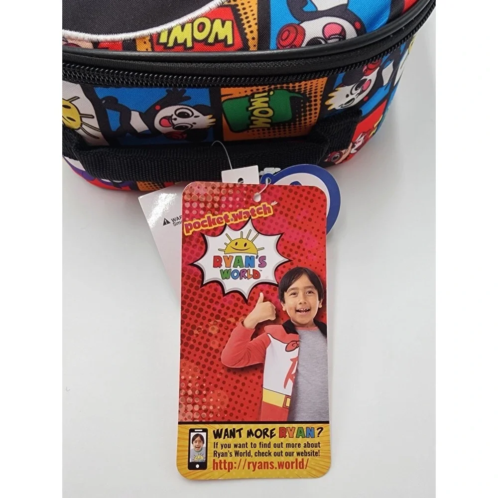 Ryan's World Lunch‎ Tote Big Face lunchbox Insulated Lunch Bag, Brand New!!